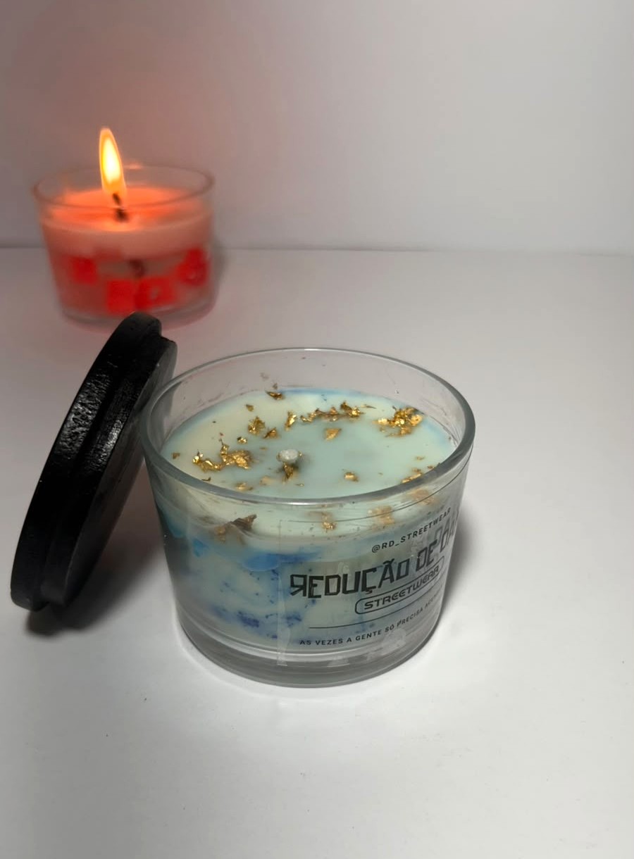 Foto de Vela aromática marmorizada